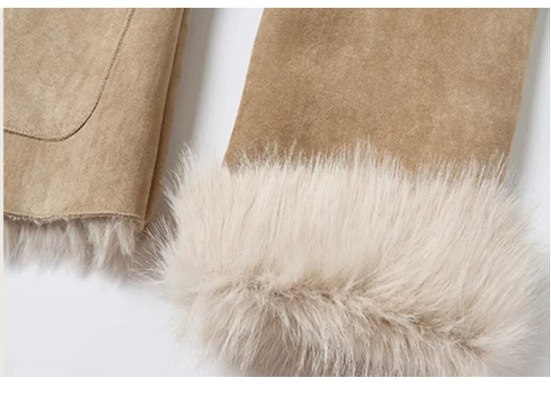 SUREENOUGH Skin-integrated Slim Warm Thick Jacket