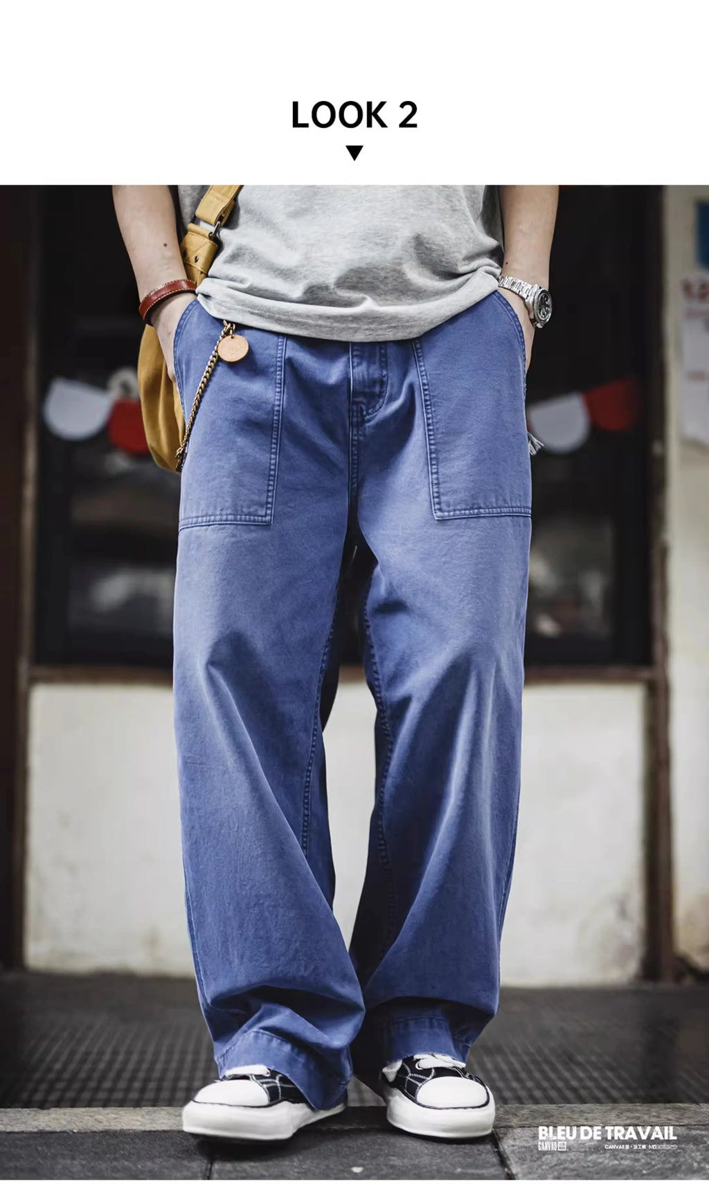 Madden Vintage Blue Vintage Slacks