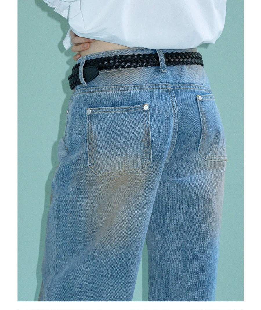 FUNKYFUN Hand-dyed Old Jeans