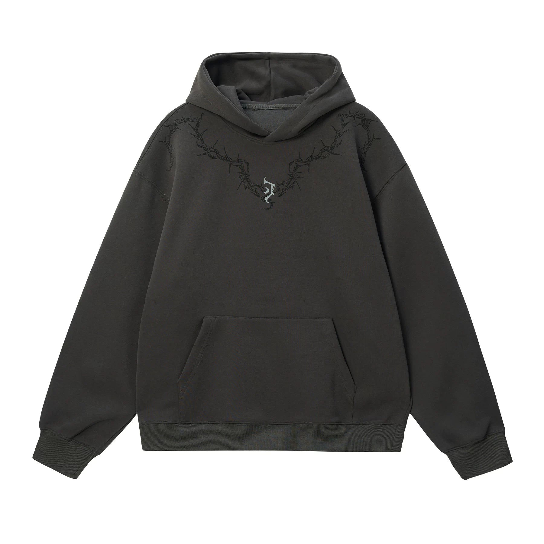 JHYQ Thorn Print Hooded Fir
