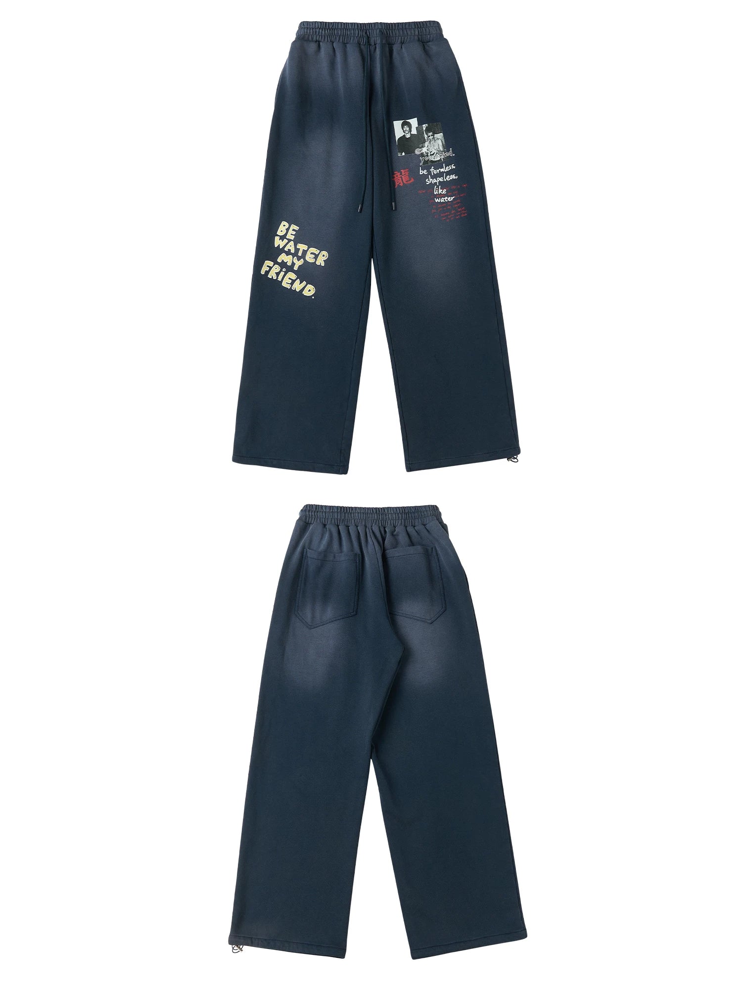 SAXGENWON Wide-leg Straight Sweatpants