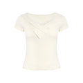 Wildberry V-Neck Lace Trim Slim Fit Tee