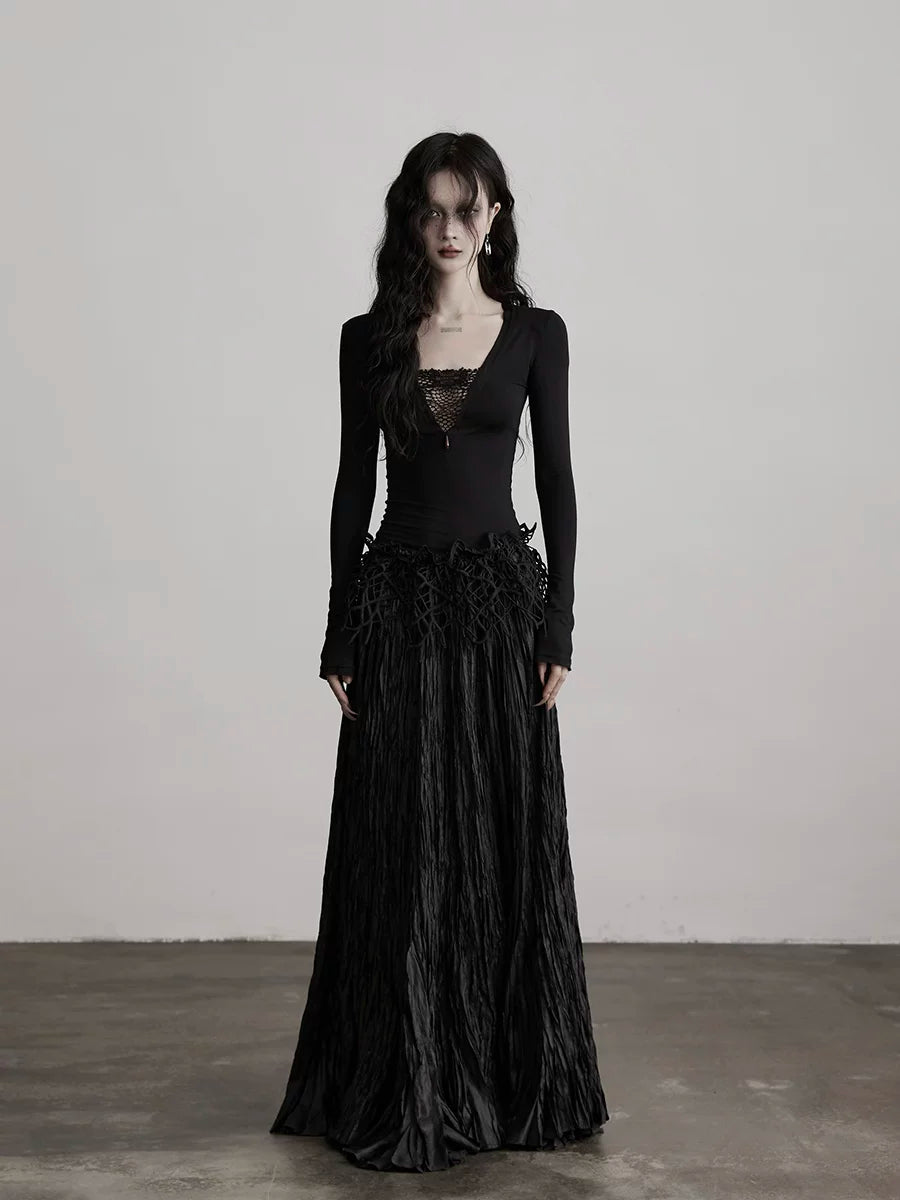 INDULGE Pleated Straight Skirt