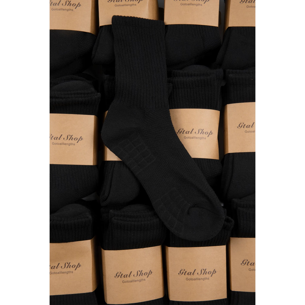 GTAL Odor-Resistant Cushioned Terry Mid-Calf Socks