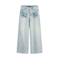 COSTUSTOOT Faded Straight Loose Jeans
