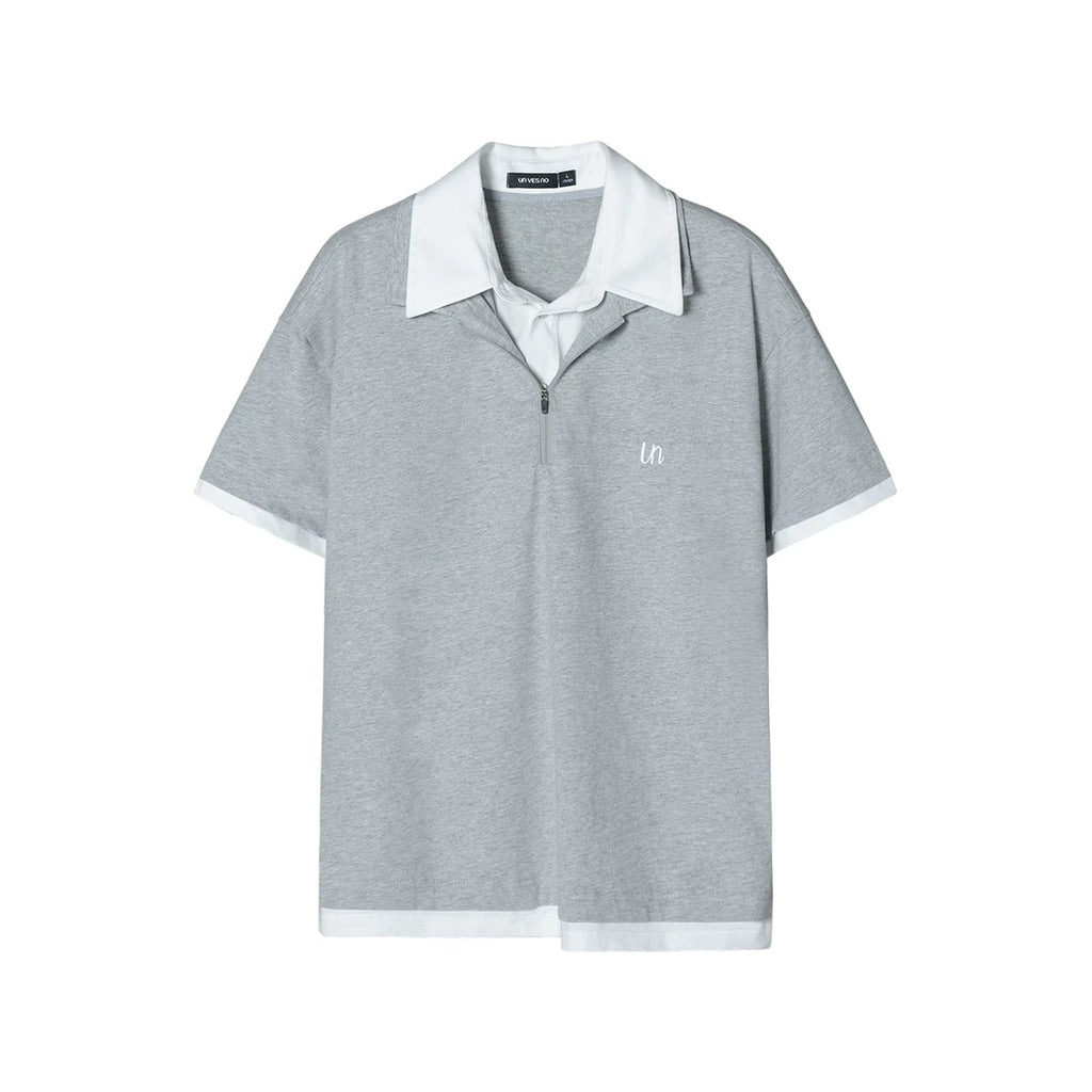 Unvesno Layered Urban Light-Sport Polo Shirt