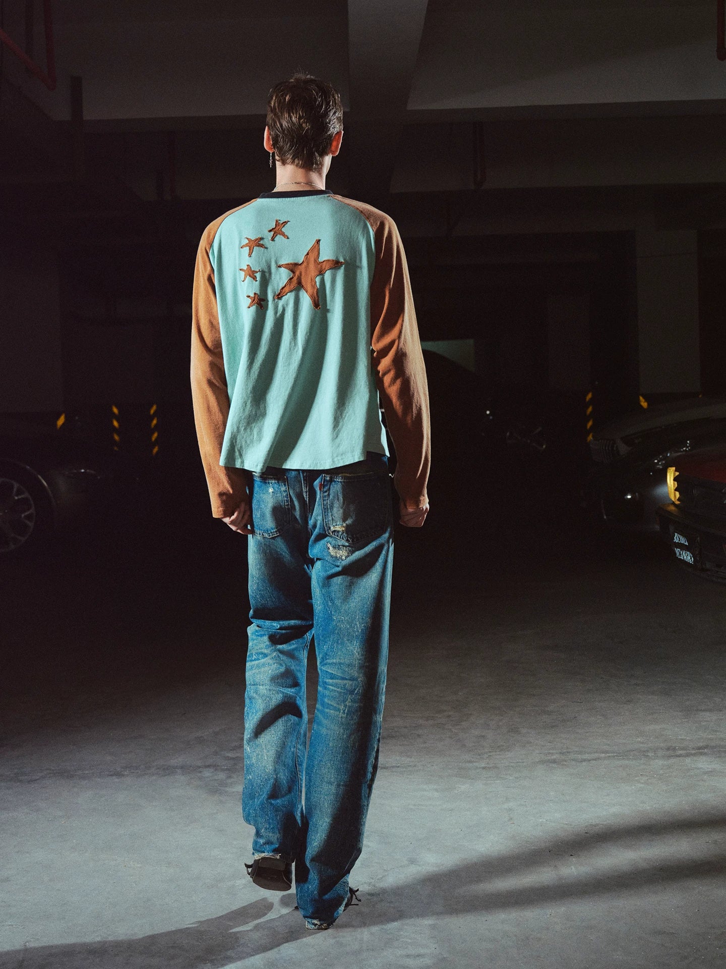 RICHILL Narrow Selvedge Redline Distressed Jeans