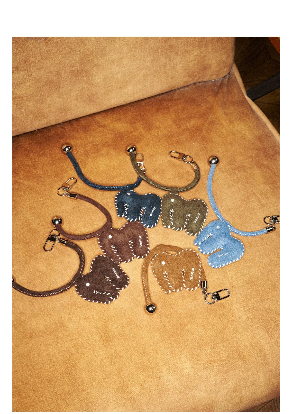 MUVA Autumn and Winter Velvet Color Elephant Cute Bag Pendant