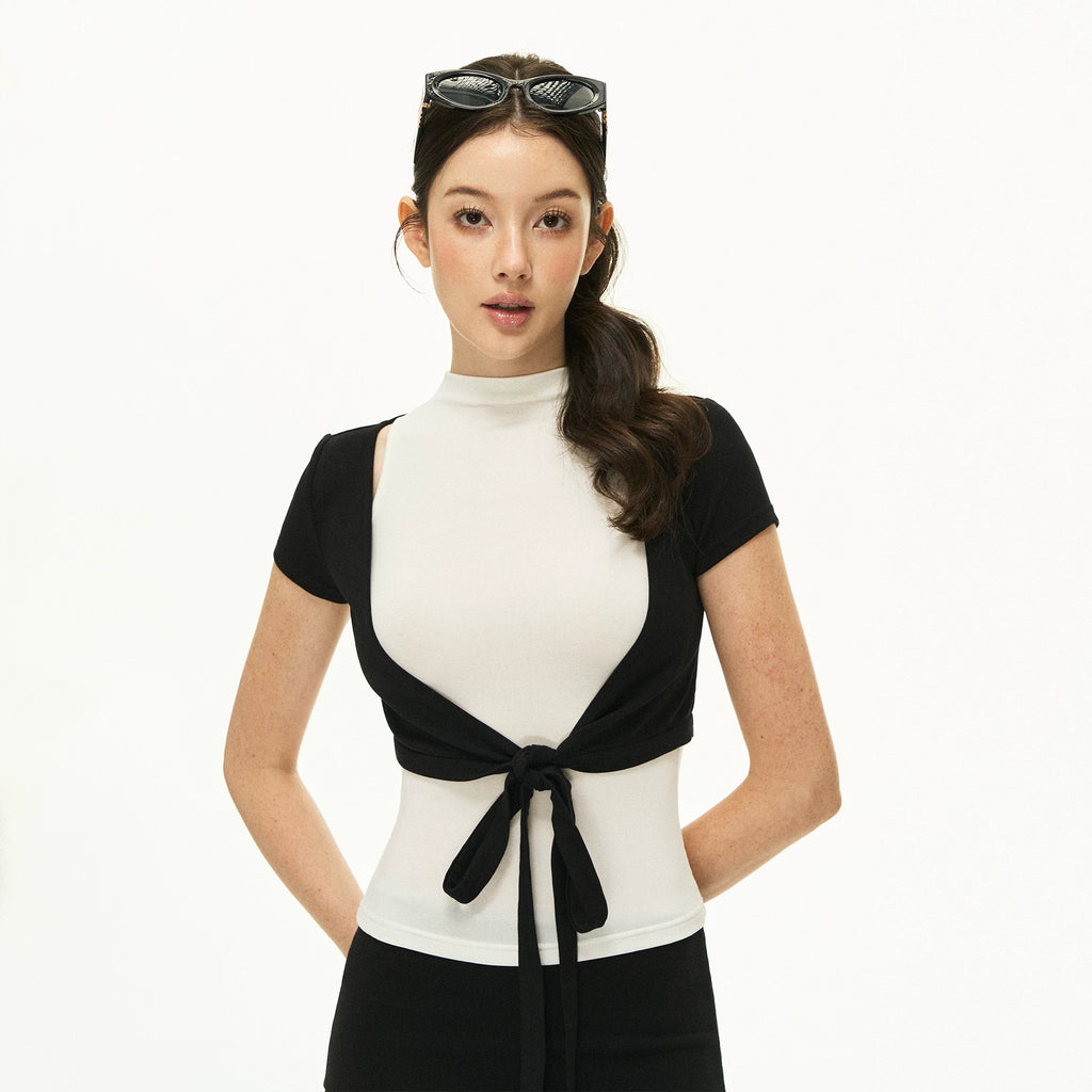 ARISEISM Cropped Ribbed Tank Top Set