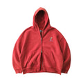 Battles Casual Embroidered Short Wide Zip Sweater