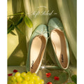 L'aise Patent Leather Bow Ballet Flat