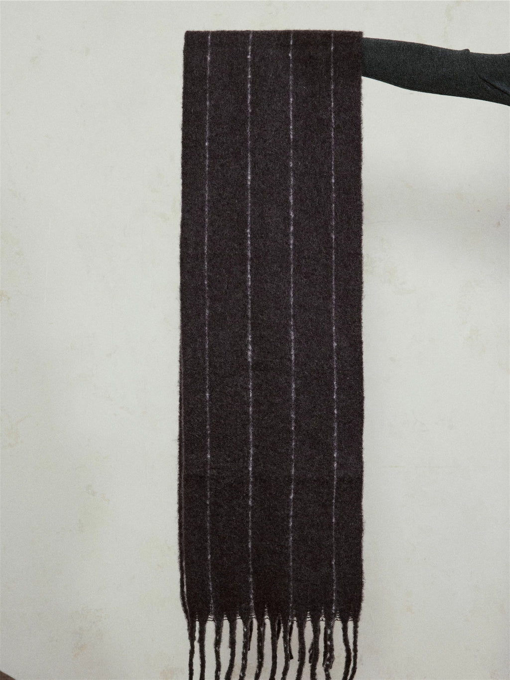 SUNYVONNE Vintage Striped Wool Scarf