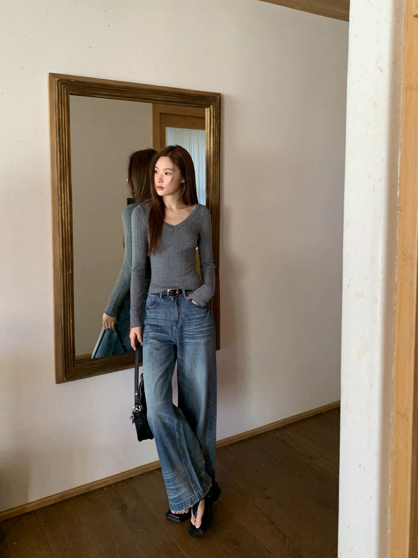 KANO Vintage Cat Whiskers Straight Jeans
