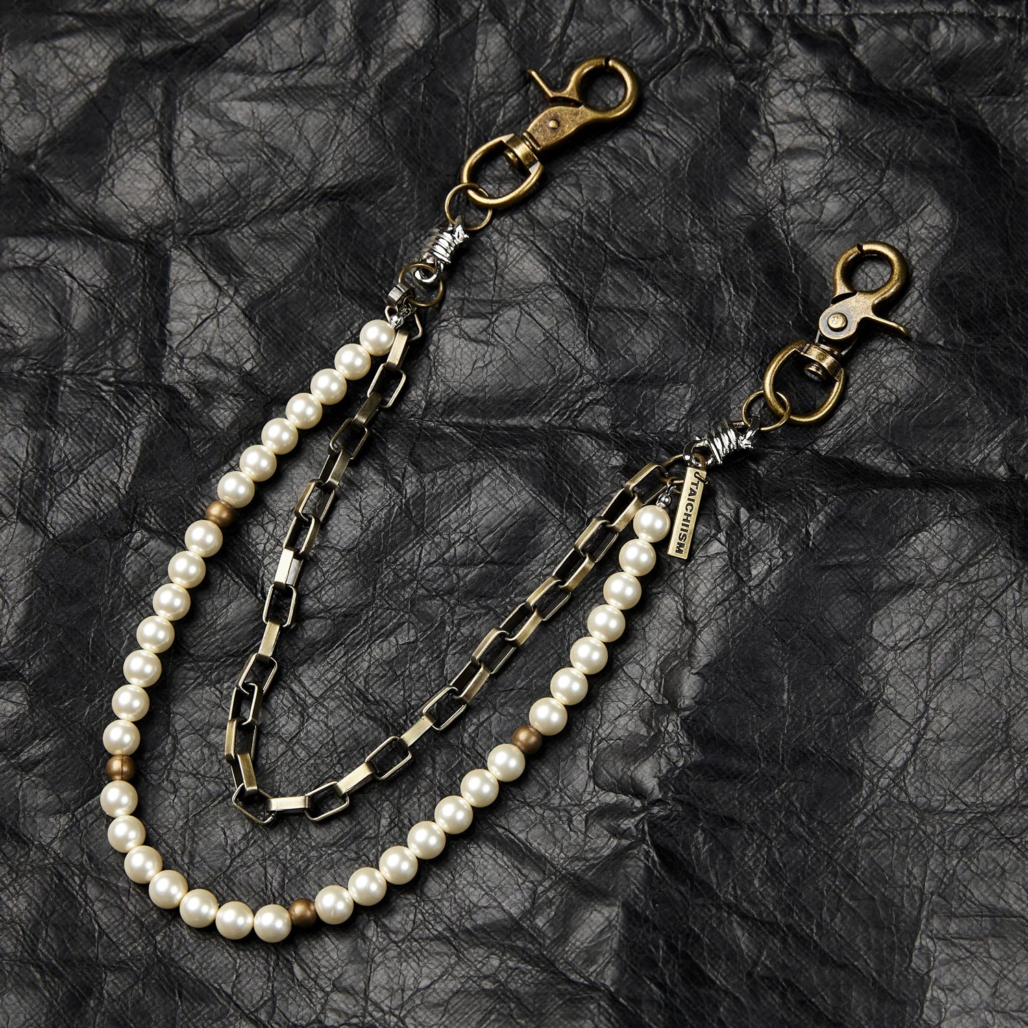TAICHIISM Vintage Pearl Z Jeans Trouser Chain