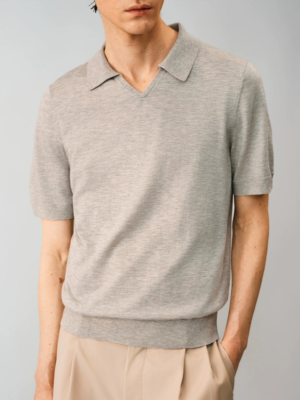 NONRADICAL Wool-Blend Breathable Polo