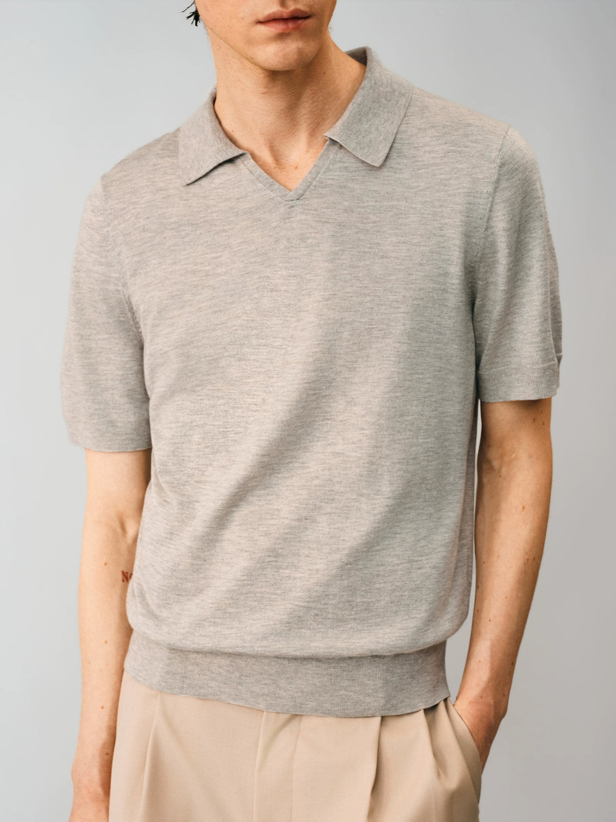 NONRADICAL Wool-Blend Breathable Polo