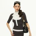 ARISEISM Designer Two-Piece Knit Skirt Set