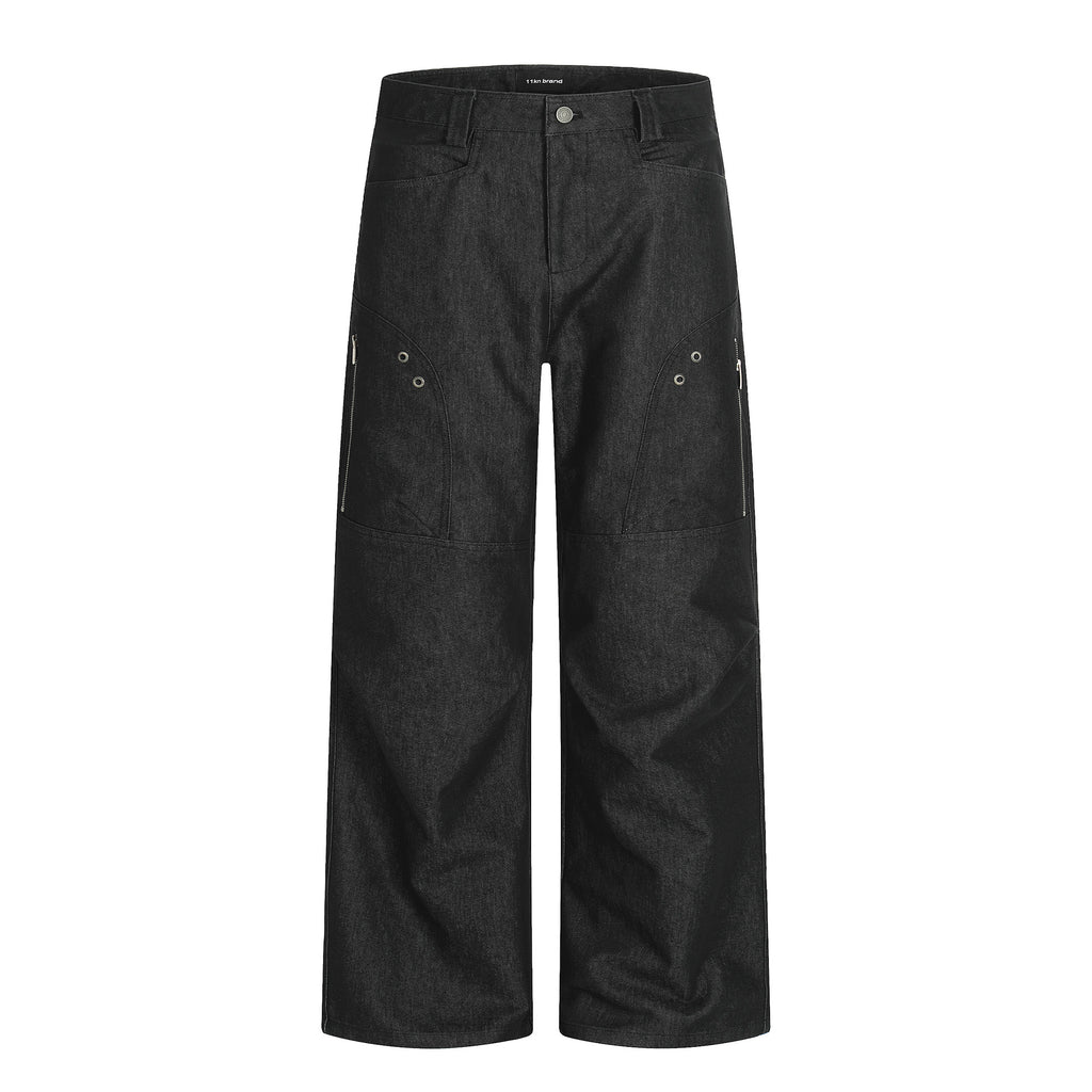 11KN Vintage Loose Versatile Wide Leg Straight Pants