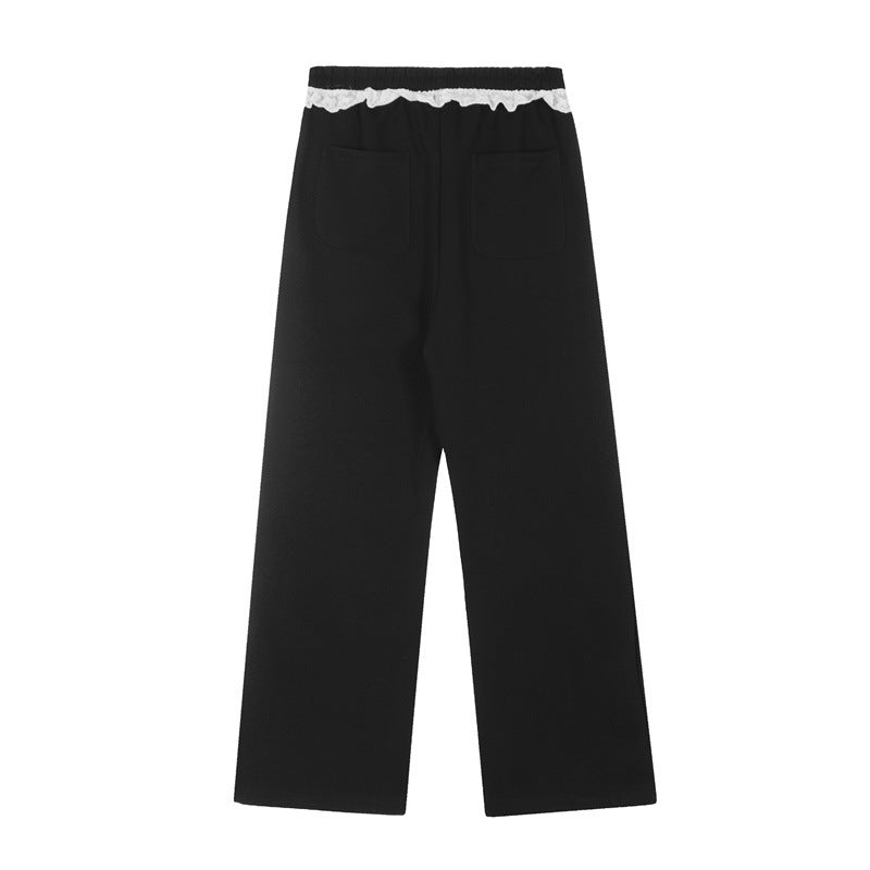 Nariele Fun Print Straight Casual Pants