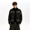 A PUEE Retro Lazy Loose Warm Knitted Cardigan