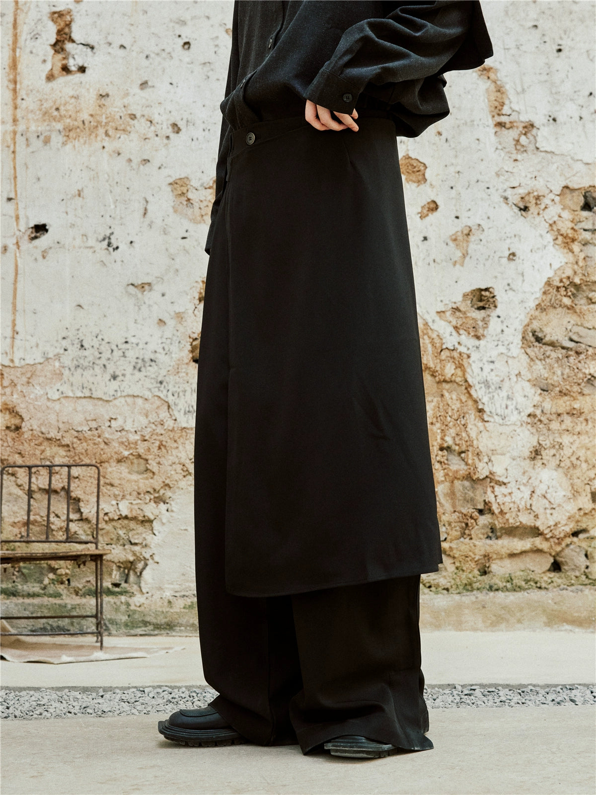 SUNYVONNE Premium Straight Casual Two-piece Set