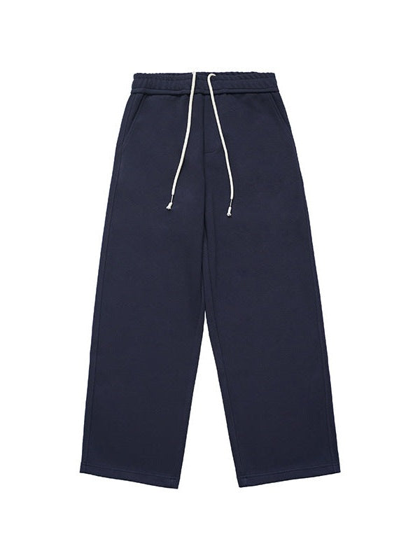UNF Comfortable Lazy Loose Pendant Knitted Straight Scimitar Sweatpants