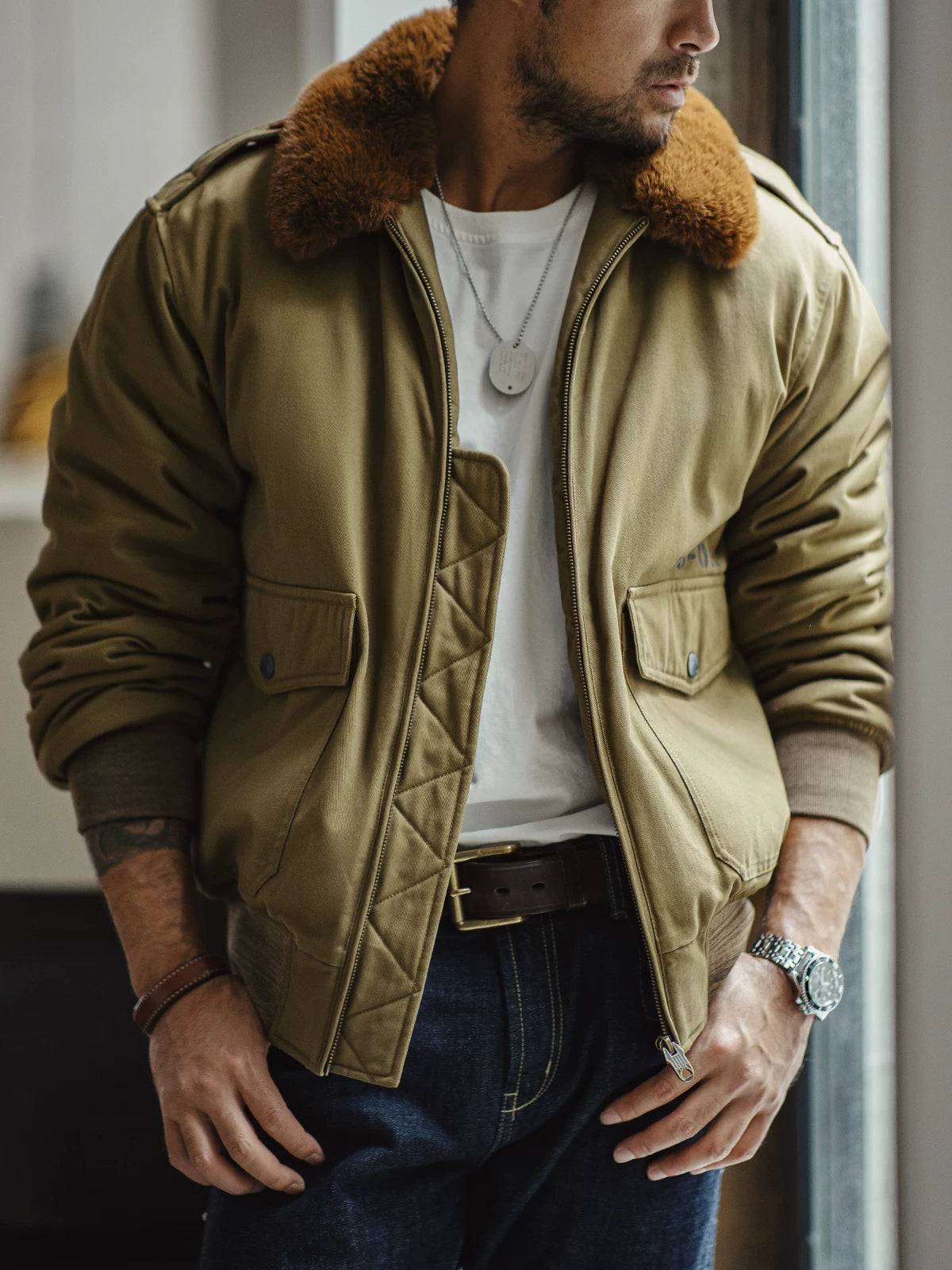 Madden retro B10 bomber cotton jacket
