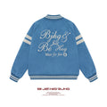 BJHG Embroidery 400g Oversized Baseball Jacket