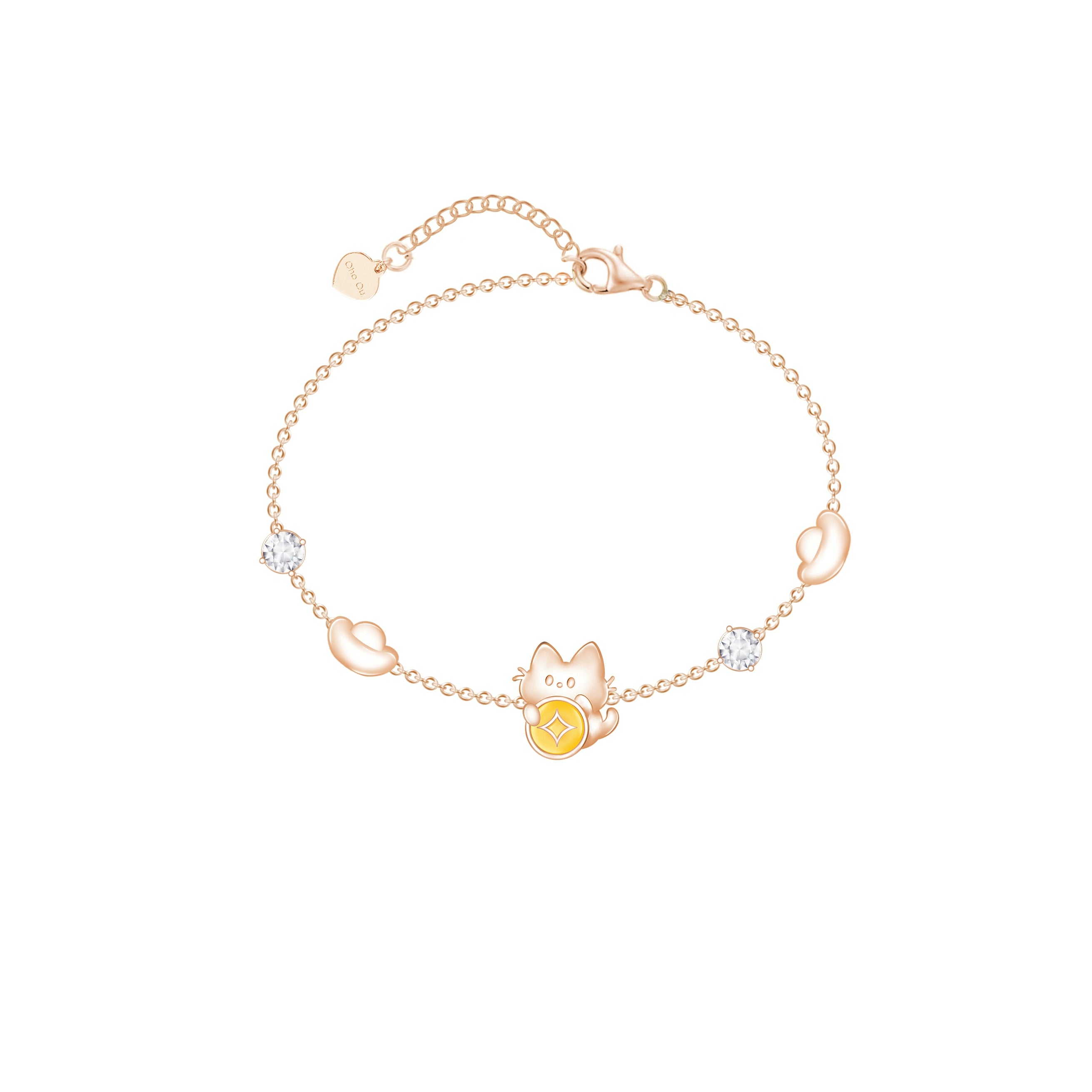Oho Ou Gold Cat Light Luxury Bracelet