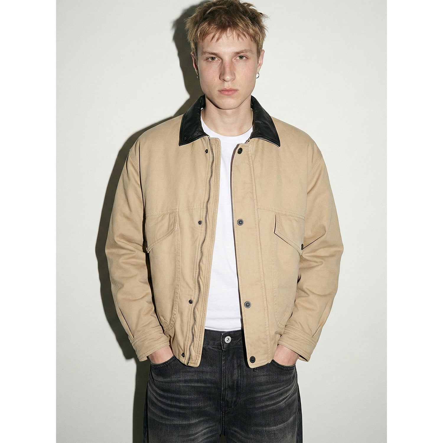 MADEEXTREME Retro Workwear Lapel Warm Jacket
