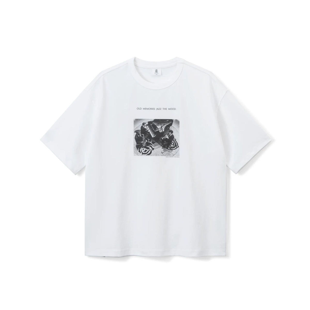 SUPERTOFU Jazz Band Saxophone 260g Cool-Touch Loose Tee