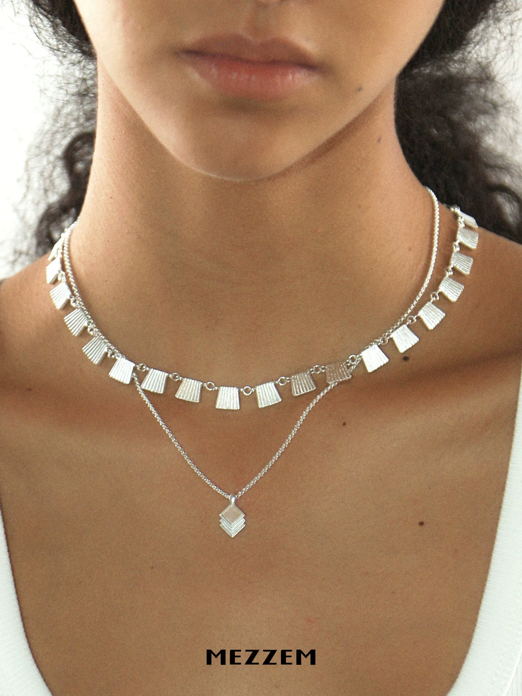 MEZZEM Black Onyx Pearl Pendant Necklace