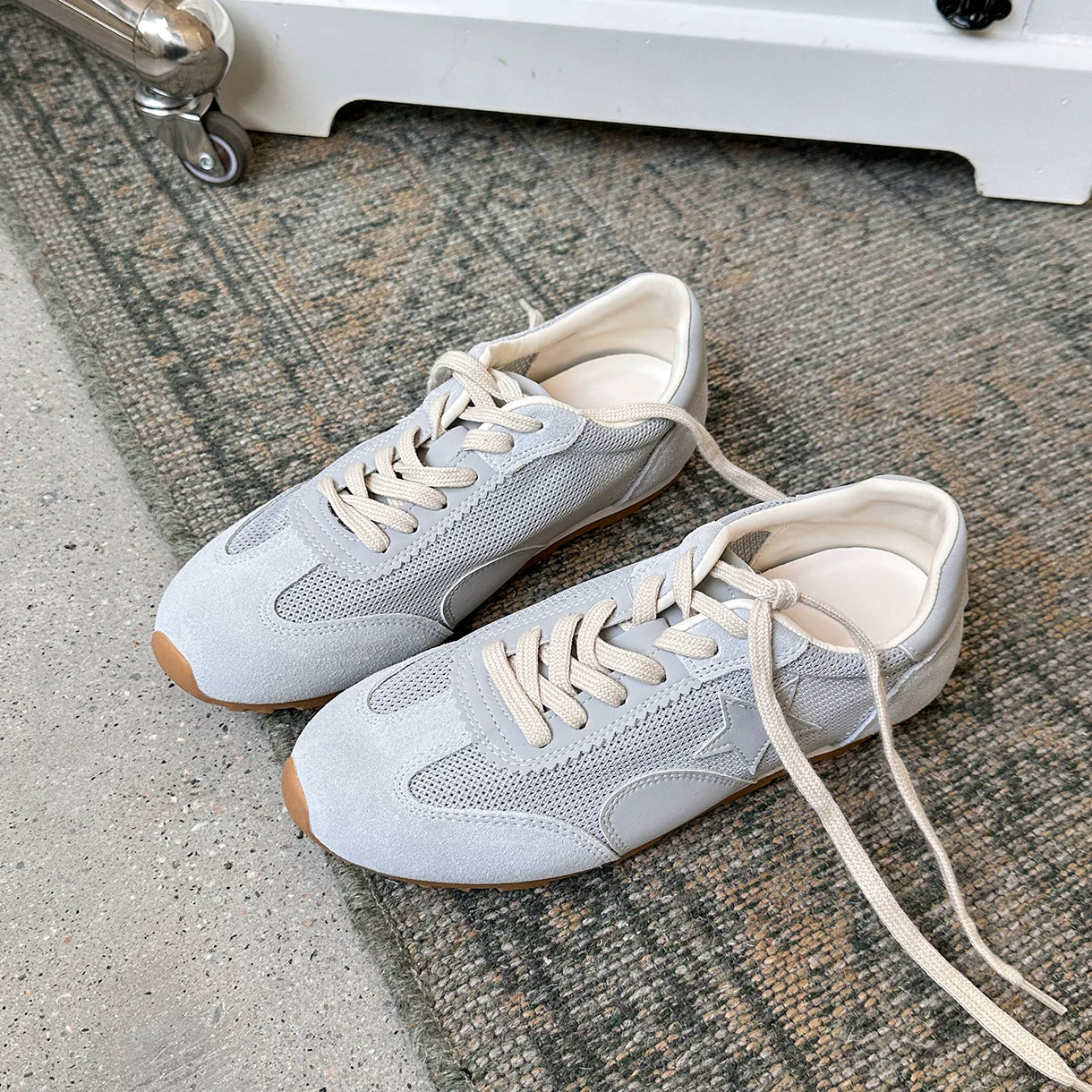 Lidaren Produced Mesh Lace-Up Training Sneaker