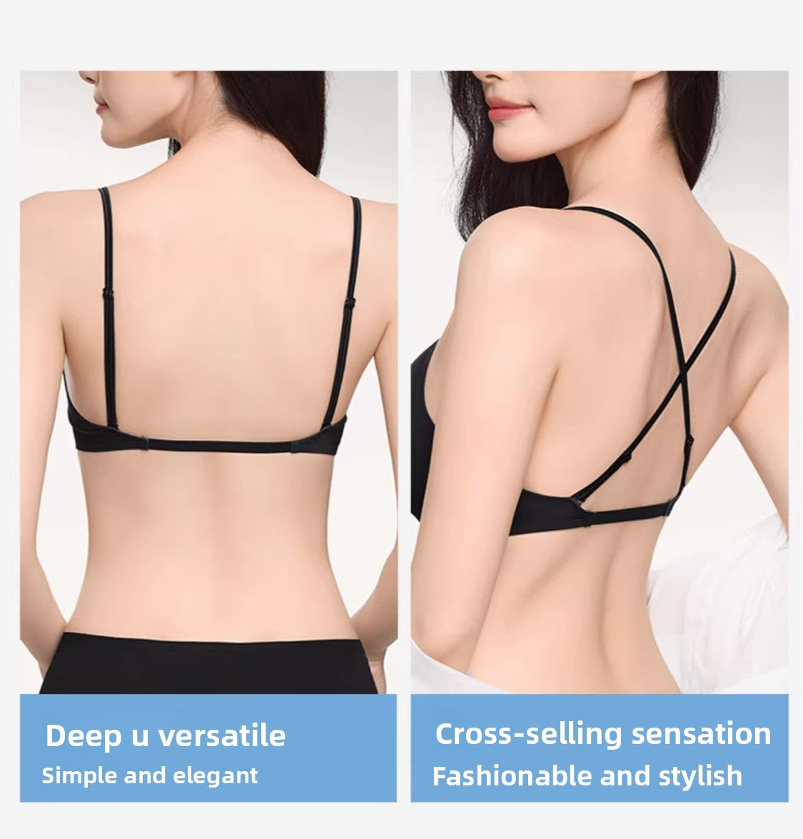Secret World Thin Shoulder Strap Gather Bra