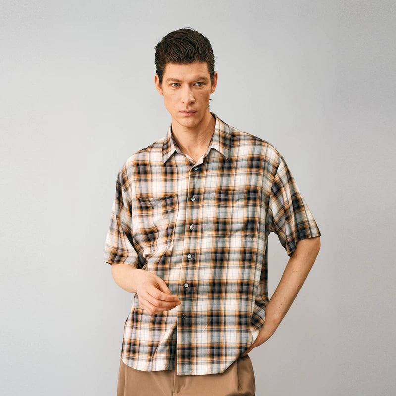 NONRADICAL Multicolor Plaid Wrinkle-Resistant Shirt