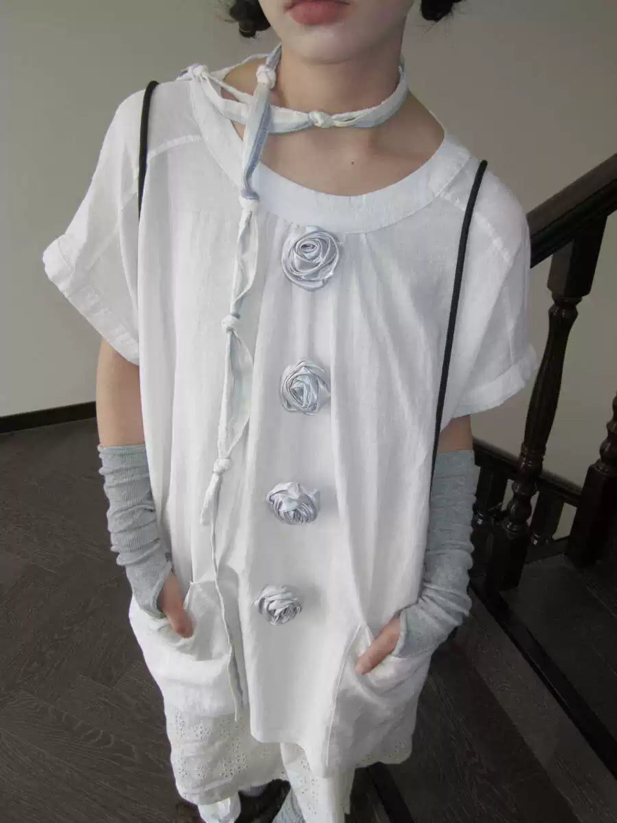 3months 3D Rose Loose Blouse