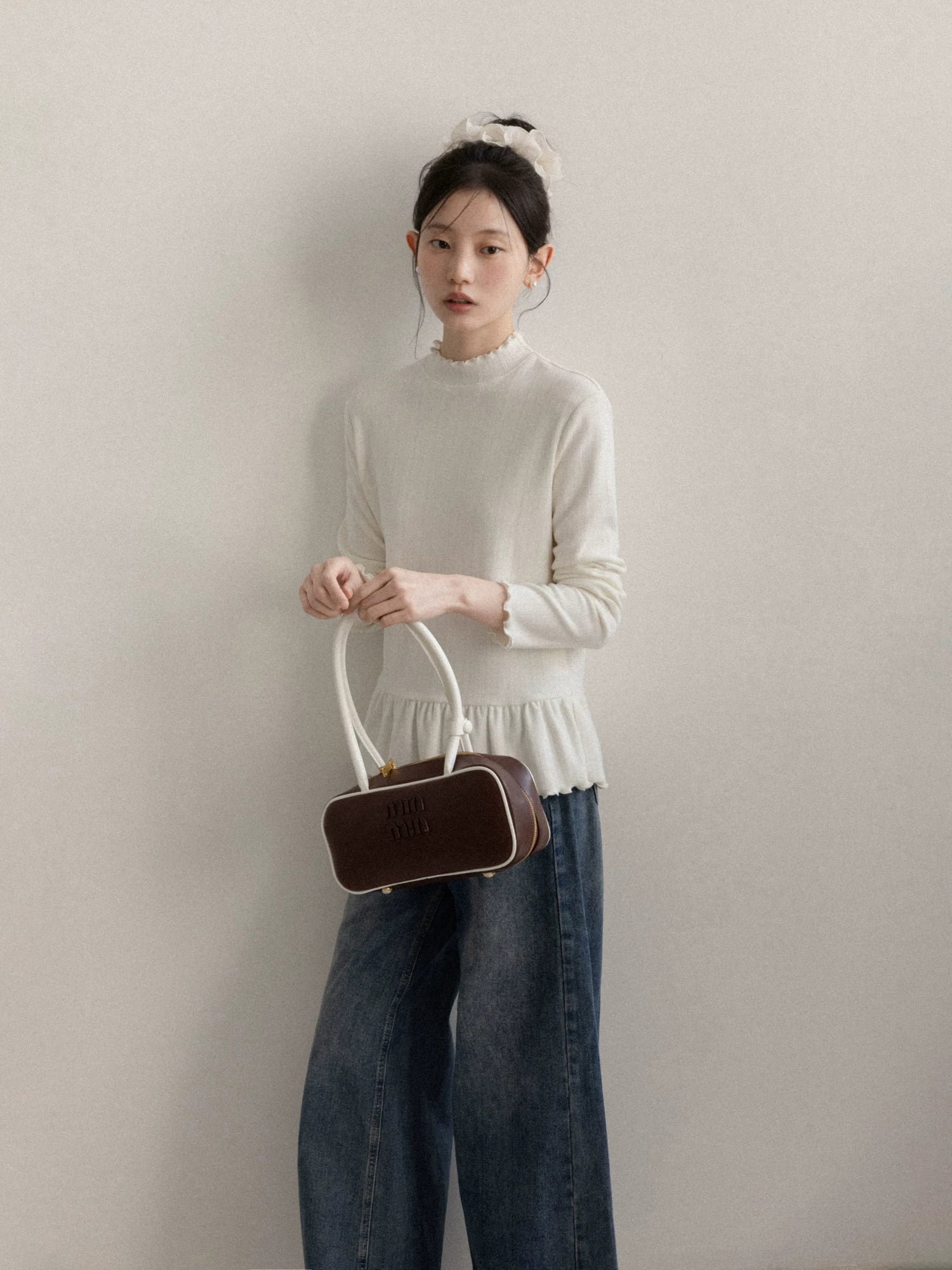 Cantonstory Fungus Edge Slim Bottom Long Sleeve