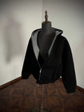 AMBSOM Casual Versatile Zip Hooded Sweater