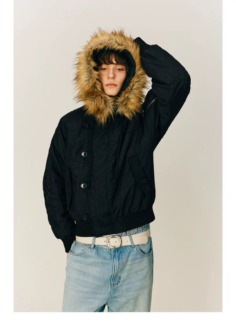 NONRADICAL (NR) Vintage Parker Hooded (Three Wearing Forms) Padded Jacket Jacket Men