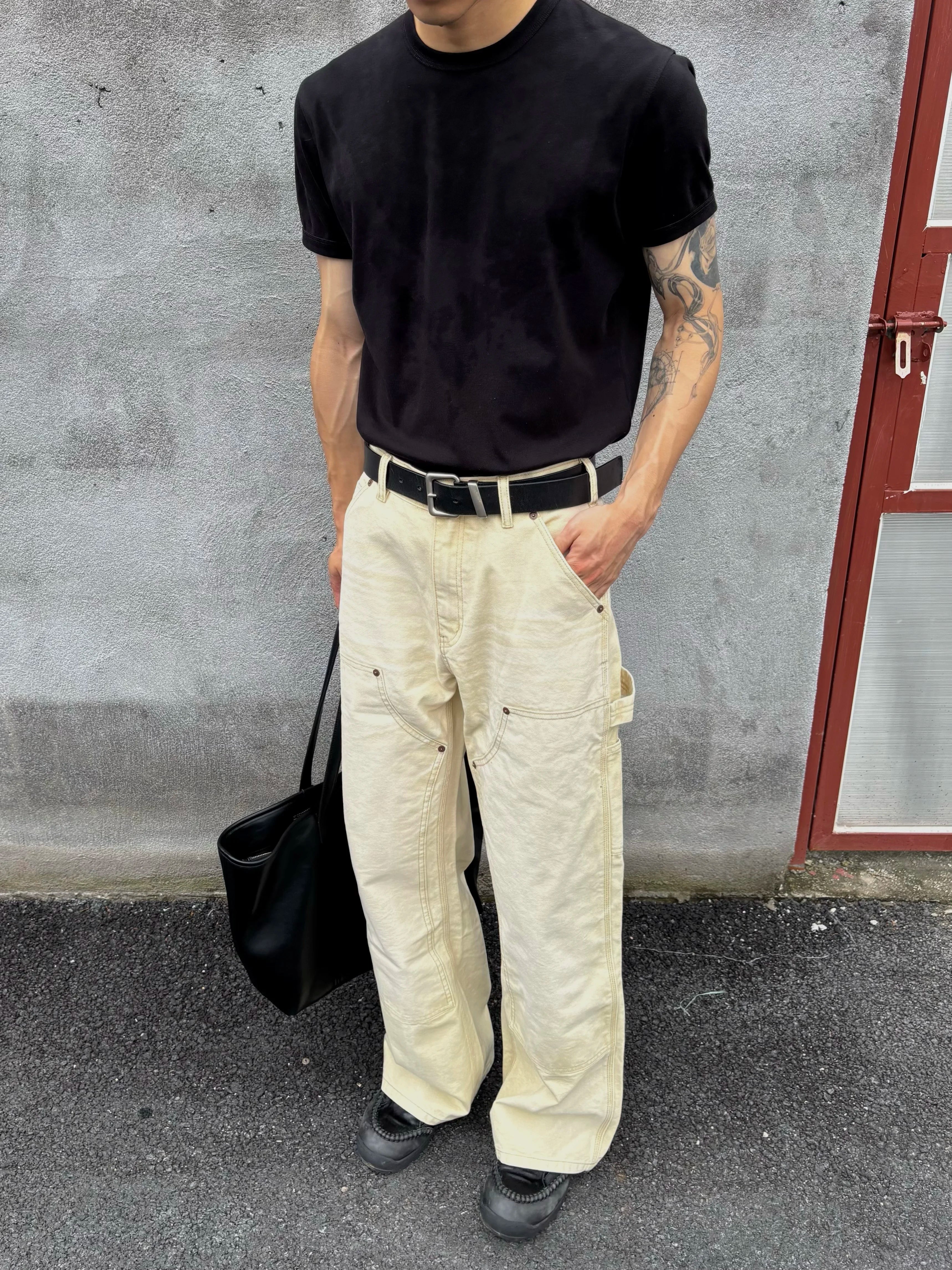 VOWPROGRESS Canvas B01 Double-Knee Straight-Leg Lumberjack Pants