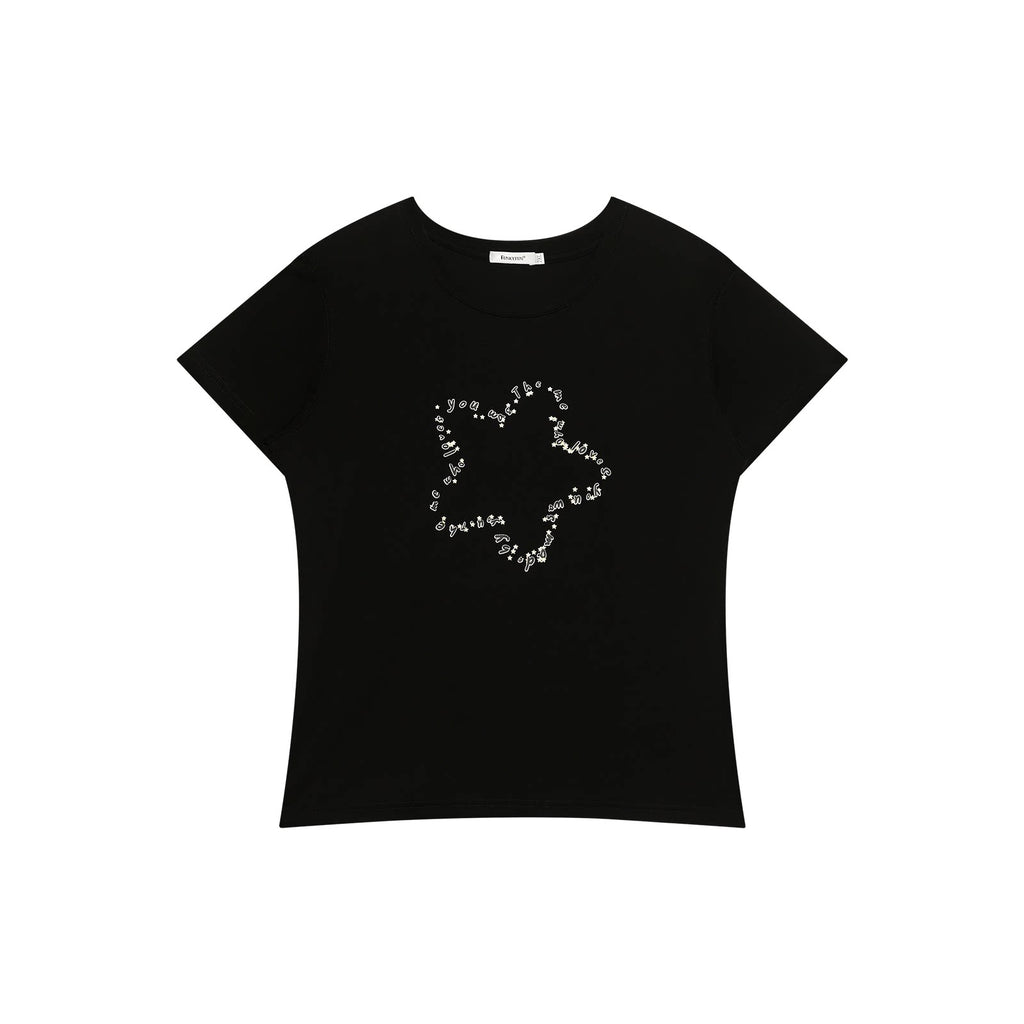 FUNKYFUN Silver Star Boxy Tee