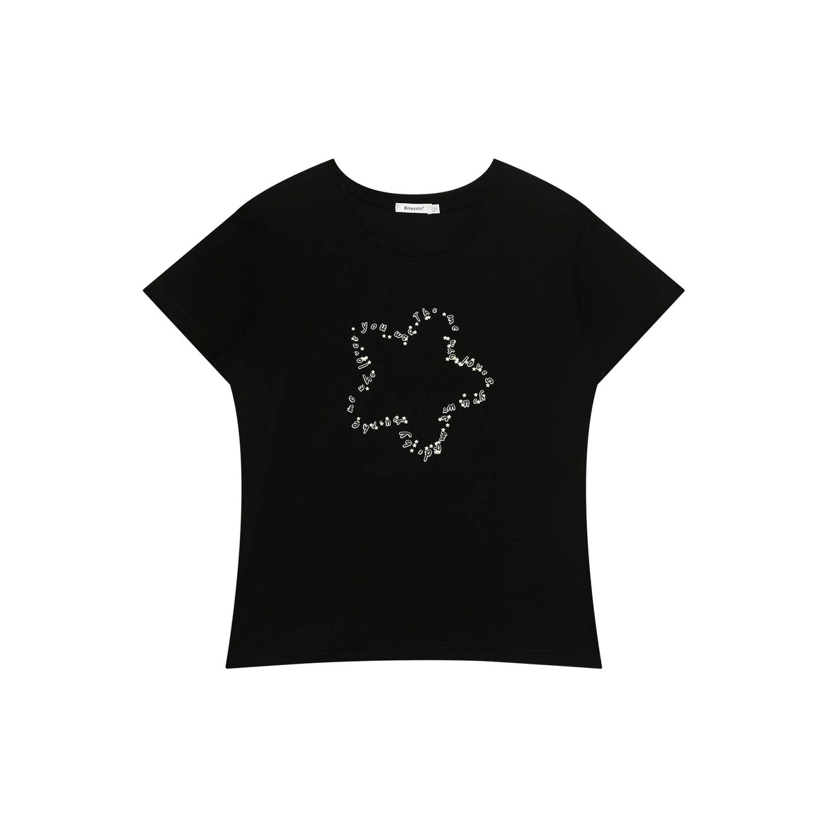 FUNKYFUN Silver Star Boxy Tee