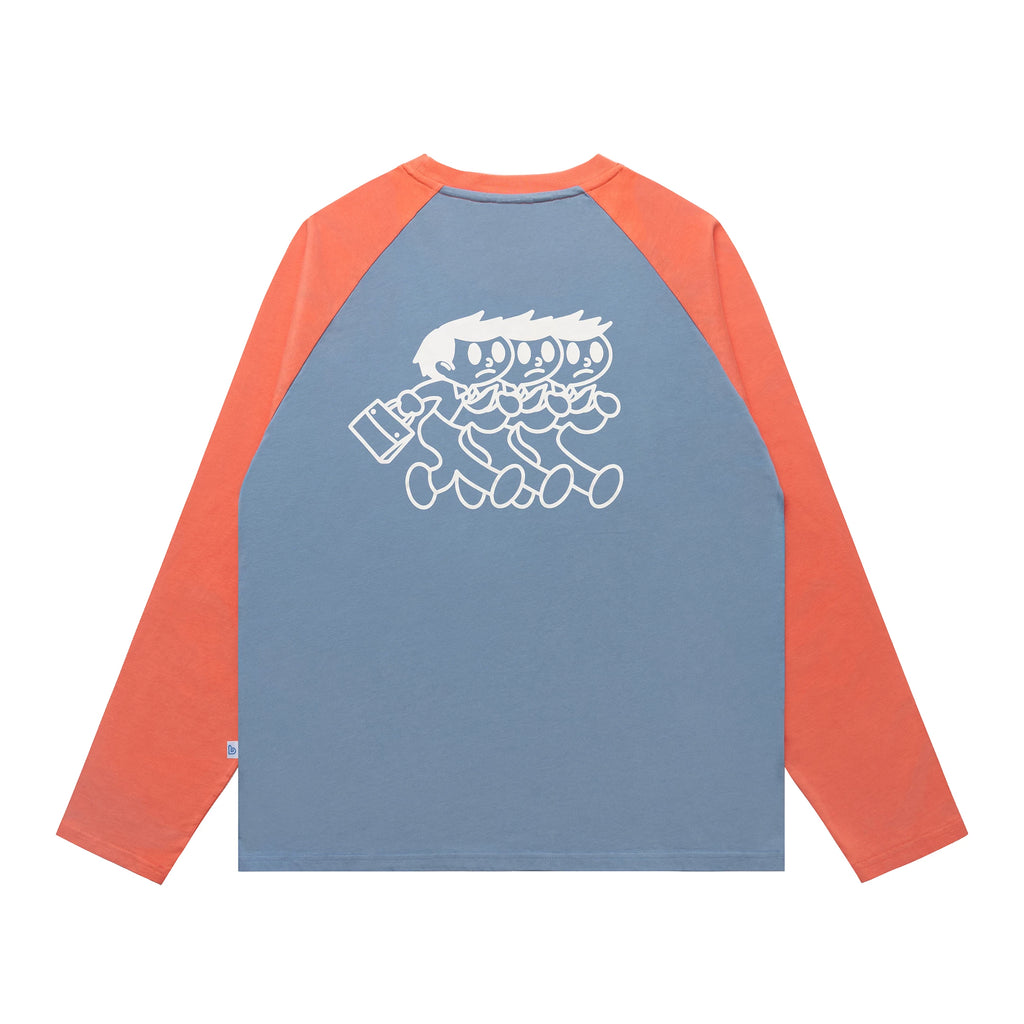 BENT IDEA "Don't Wanna Work" 400g Breathable Oversized Long-Sleeve Tee