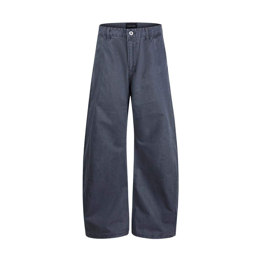 MADEEXTREME American Muscle Washed Patchwork Wide-Leg Pants