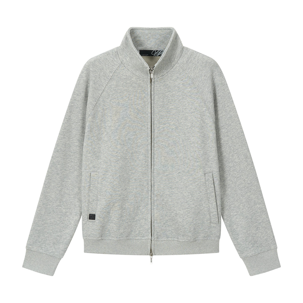 VLABMADE Slim Fit Wrinkle-Resistant Zip-Up Sweatshirt