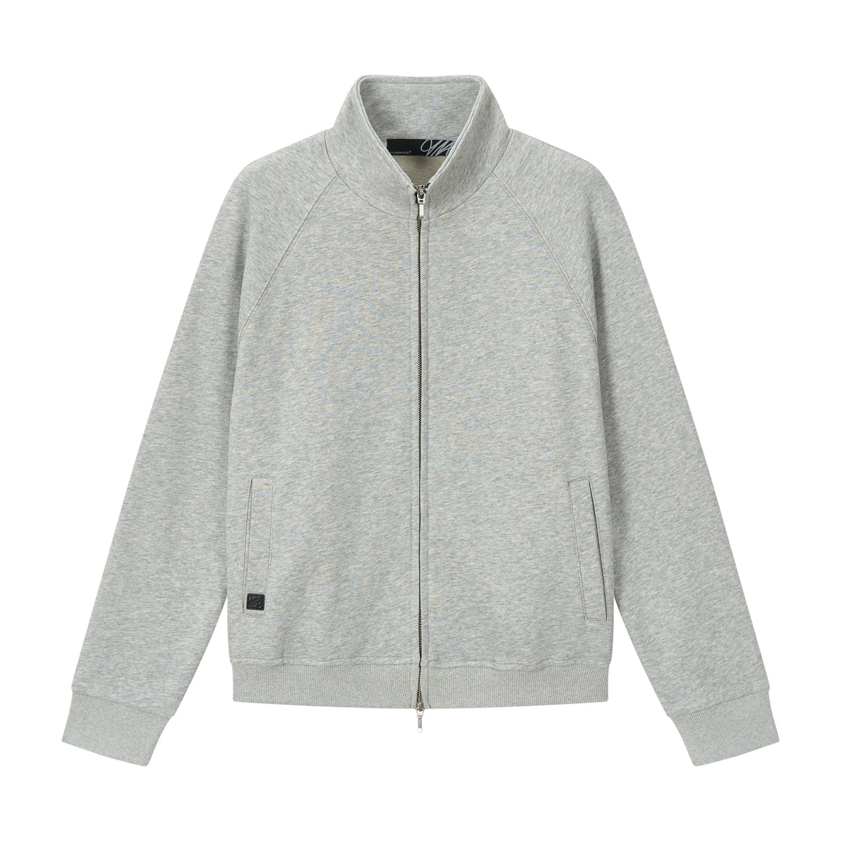 VLABMADE Slim Fit Wrinkle-Resistant Zip-Up Sweatshirt