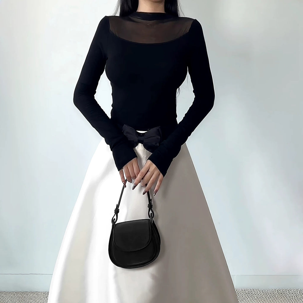 Instunning Mesh Temperament Fashion Two-piece Set