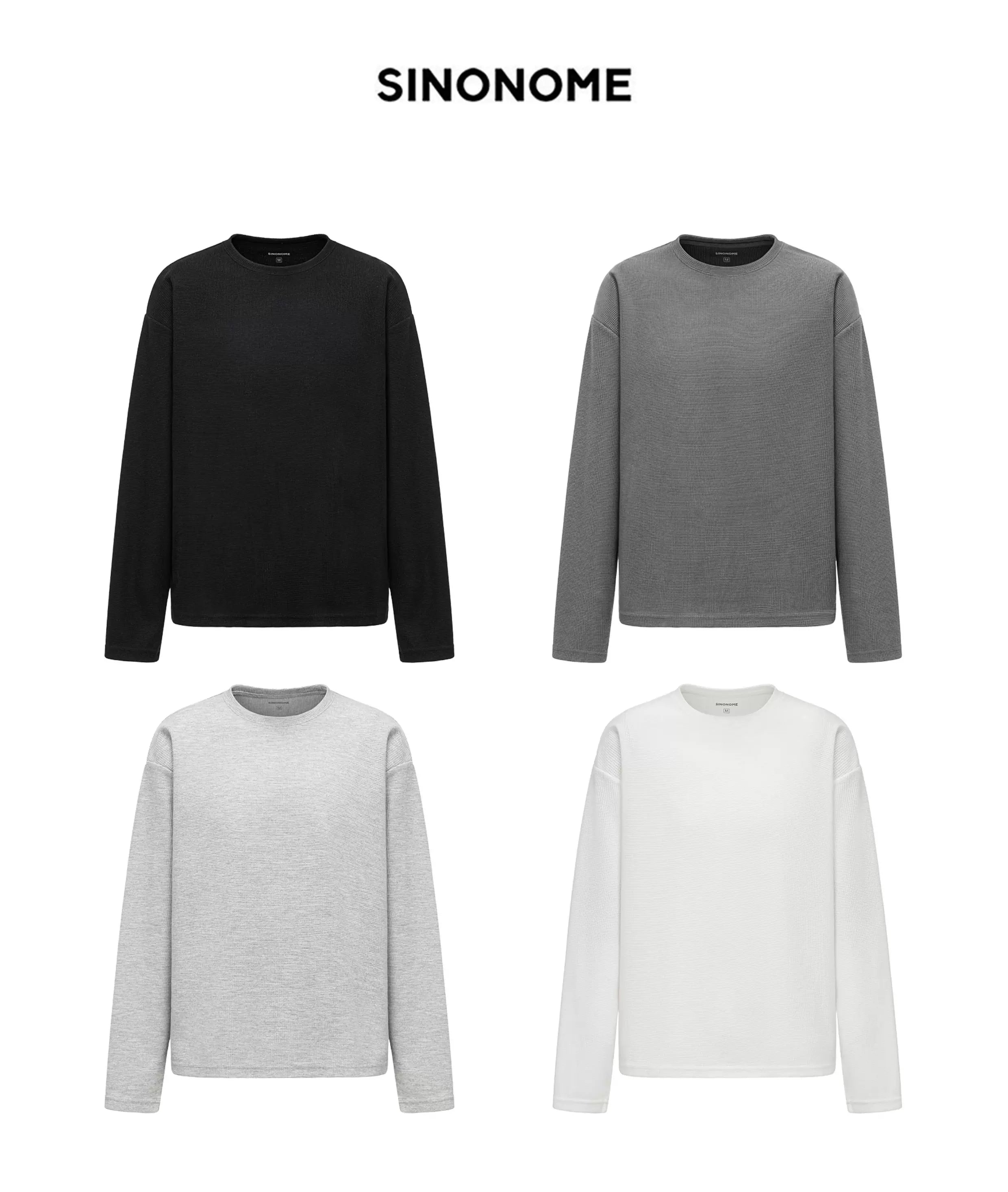 SINONOME Casual Simple Anti-wrinkle Loose Long Sleeves