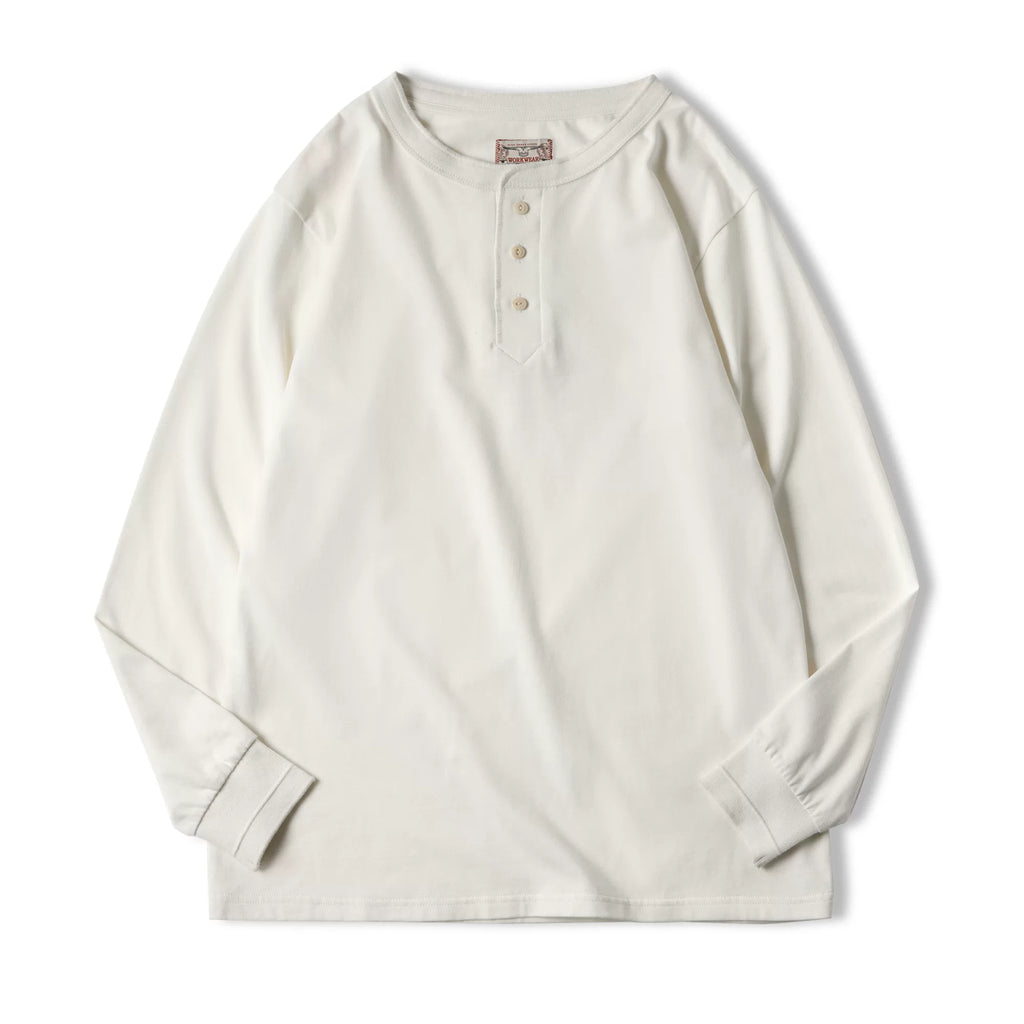 Madden retro long-sleeved Henry shirt