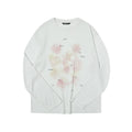 TGNS Letter Conch Shell Casual Micro-transparent Blouse